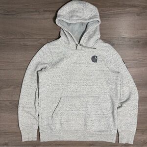 Carhartt womens Gray Hooded Pullover Sweatshirt- hoodie
